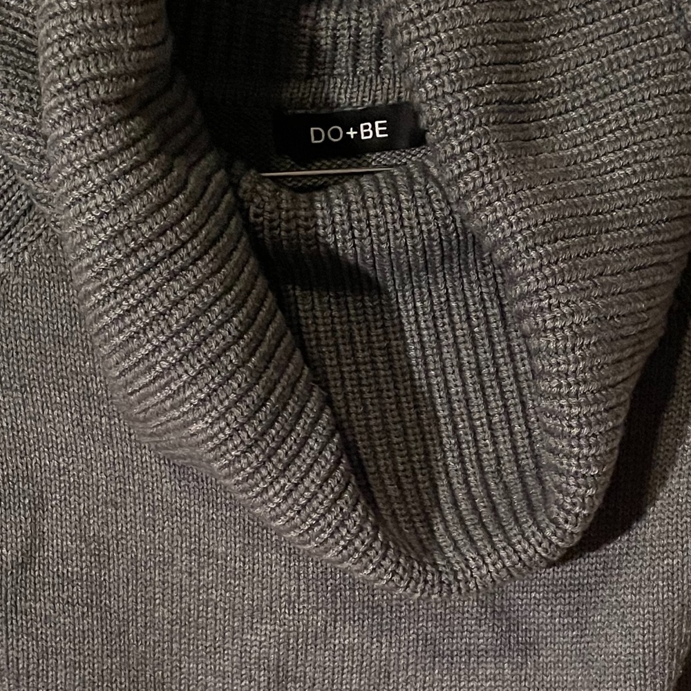 Cowl neck cashmere blend sweater